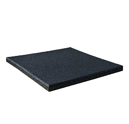 резиновая плитка 500х500х16 мм, двухслойная, черная